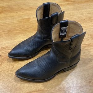 Frye black short billy cowboy boot women’s 7.5